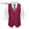 Уютный мужской деловой костюм, жилет, повседневный жилет, облегающий жилет, жилет