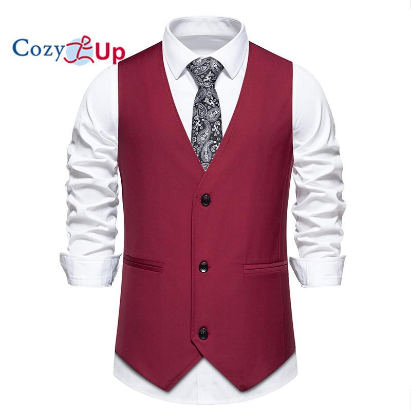 Уютный мужской деловой костюм, жилет, повседневный жилет, облегающий жилет, жилет