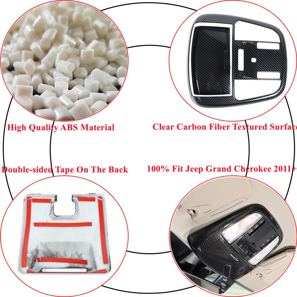 Автомобильная передняя лампа для чтения, декоративная лампа, наклейки для Jeep Grand Cherokee 2011-2022, аксессуары для интерьера