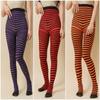 Goth Style Punk Women Striped Pantyhose Rainbow Long Tights Halloween Christmas High Waist Cosplay Stocking Elastic Slim Legging