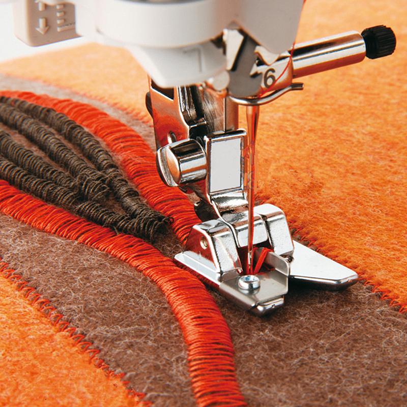 1 шт., прижимная лапка для петлей или бахромы, защелкивается для бытовой швейной машины