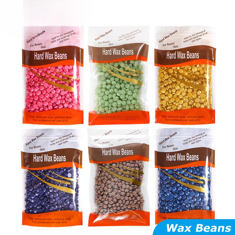 500 г/400 г/200 г восковые бобы для удаления волос по всему телу, горячая пленка, твердые восковые шарики для депиляции для машины для нагрева воска