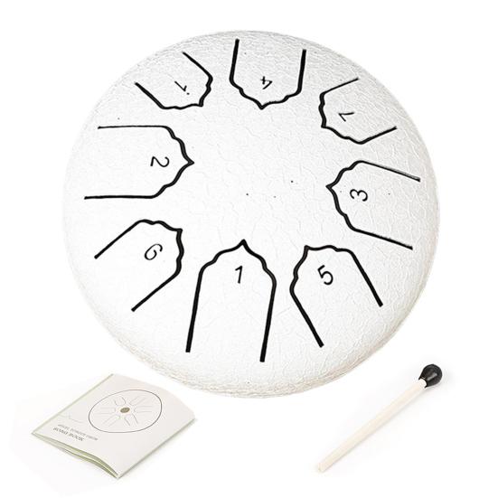 Rain Drum for Outside Garden 4 Inches 8 Notes Steel Tongue Drum Meditation Rain Chime Musical Instruments Mini Handpan Drums