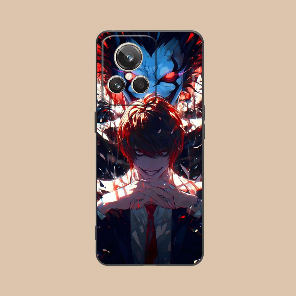 Чехол для мобильного телефона Death Note Kira Light для Realme 15 14 13 12 11 10 9 Pro Plus T i Lite 5G Цветной Печатный Чехол Роскошный Чехол