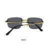 High Quality Cut Edge Rectangular Sunglasses Rimless Gradient Lens Shades  for Women & Men
