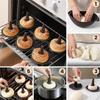 6Pcs Conical Shape Bagel Pans Set Coffee Bread Mold for Baking Durable Silicone Donut Mold  Baking