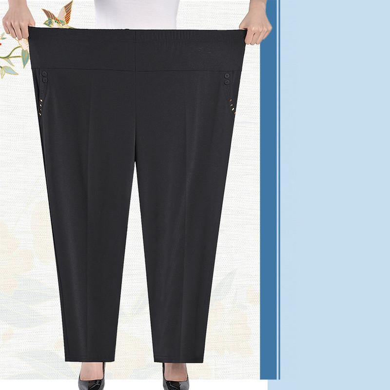 Women's Wide-Leg Pants Spring/Summer High Waist Loose and Slimming Thin Straight Drooping Cropped Casual Women's Pants Summer New Pants