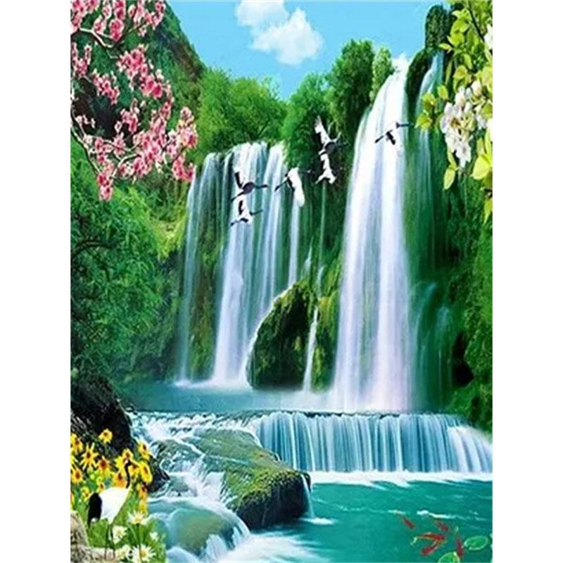 DIY Алмазная картина Посмотреть набор для вышивки крестом Мозаичное искусство Алмазная картина Полный круг/квадрат Алмазное украшение для дома