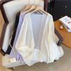 Plus Size Women's Summer Thin Cardigan Outer Wear Sun Protection Clothes Shirts Loose Casual Tops