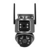 Уличная камера видеонаблюдения 3 МП x 2 ИК ночное видение Двусторонняя связь Камера видеонаблюдения для домашней безопасности США