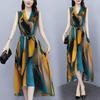 2024 Summer Fashionable Sleeveless Dress for Women - Plus Size, Knee-Length