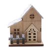 Christmas Wooden Desktop Decorative Ornaments Village Houses Adornment Small Ornament for Table Centerpiece