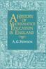 Книга A History of Mathematics Education In England