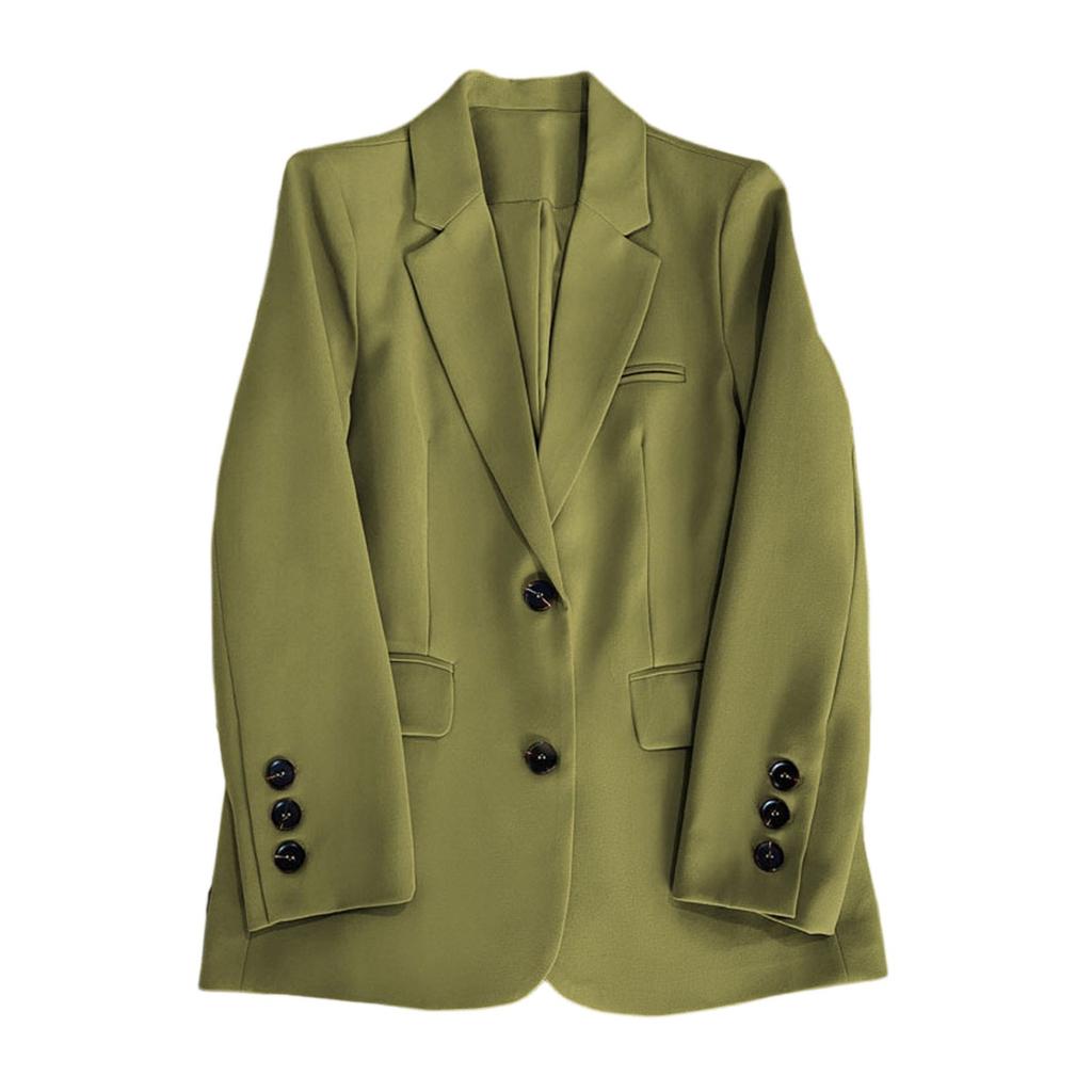 Женские модные жакеты с длинным рукавом на одной пуговице, элегантные женские блейзеры в деловом повседневном стиле
