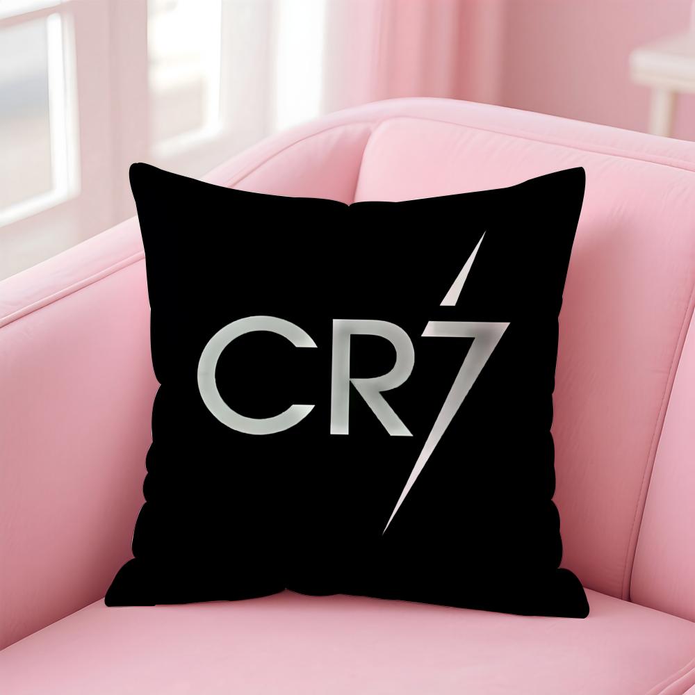 CR7 CCristiano RRonaldoS Cushion Cover Pillow Case Soft Friendly Fabric Concealed Zipper