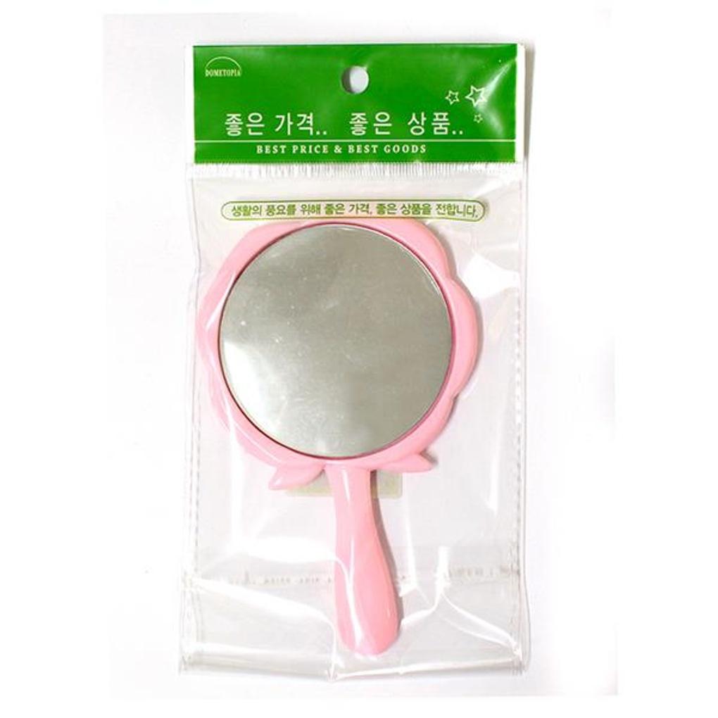 Модное зеркало для рук «Роза»/Рекламное мини-зеркало для рук с принтом для салона красоты