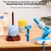 J1UL1N Easy-To-Install Wooden Yarn Spool Holder With Storage-Yarn Winder And Yarn Organizer For Knitting And Crochet