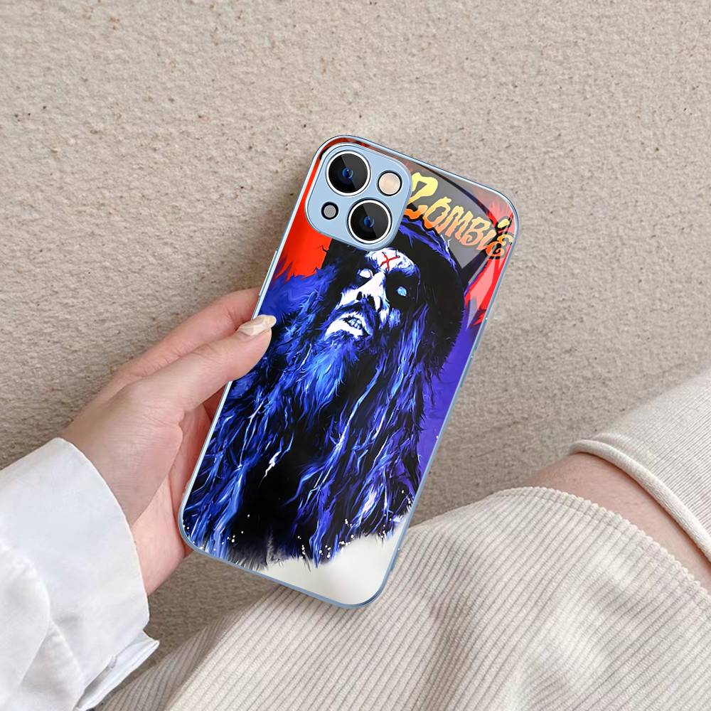 Ретро Певец R-Роб Z-Зомби Для IPhone 14 13 12 Mini 11 Pro XS Max X XR 14 Plus Закаленное Стекло Чехол