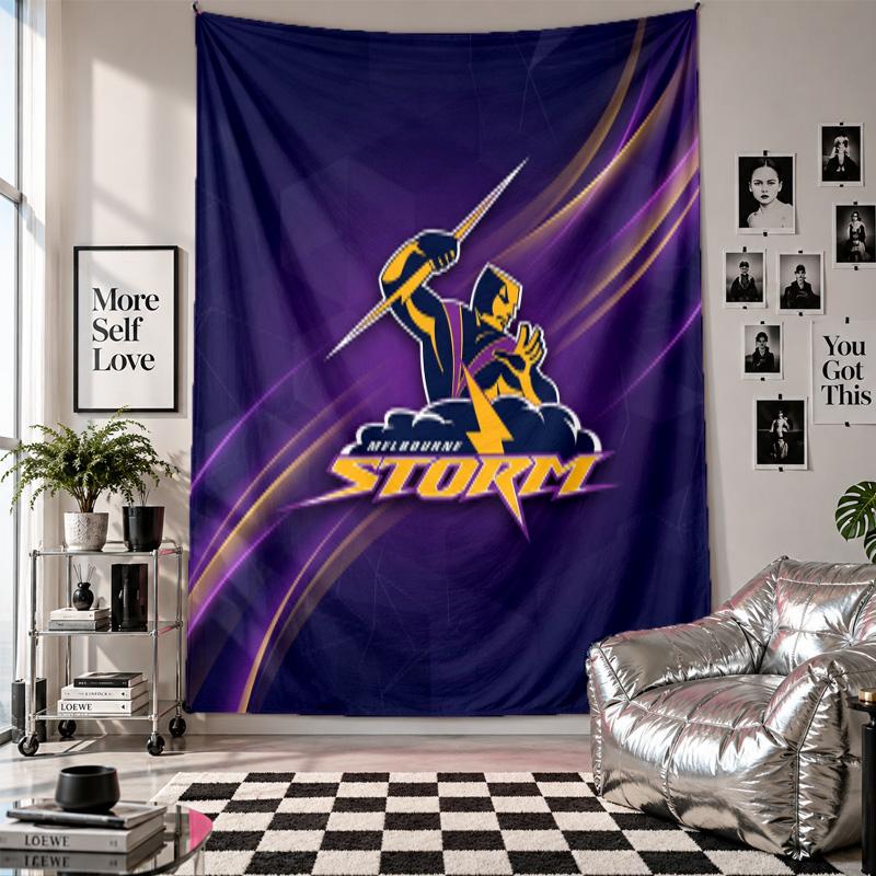Melbourne Storm Wall Tapestry Home Decor Wall Hanging Cloth for Bedroom Living Room Background