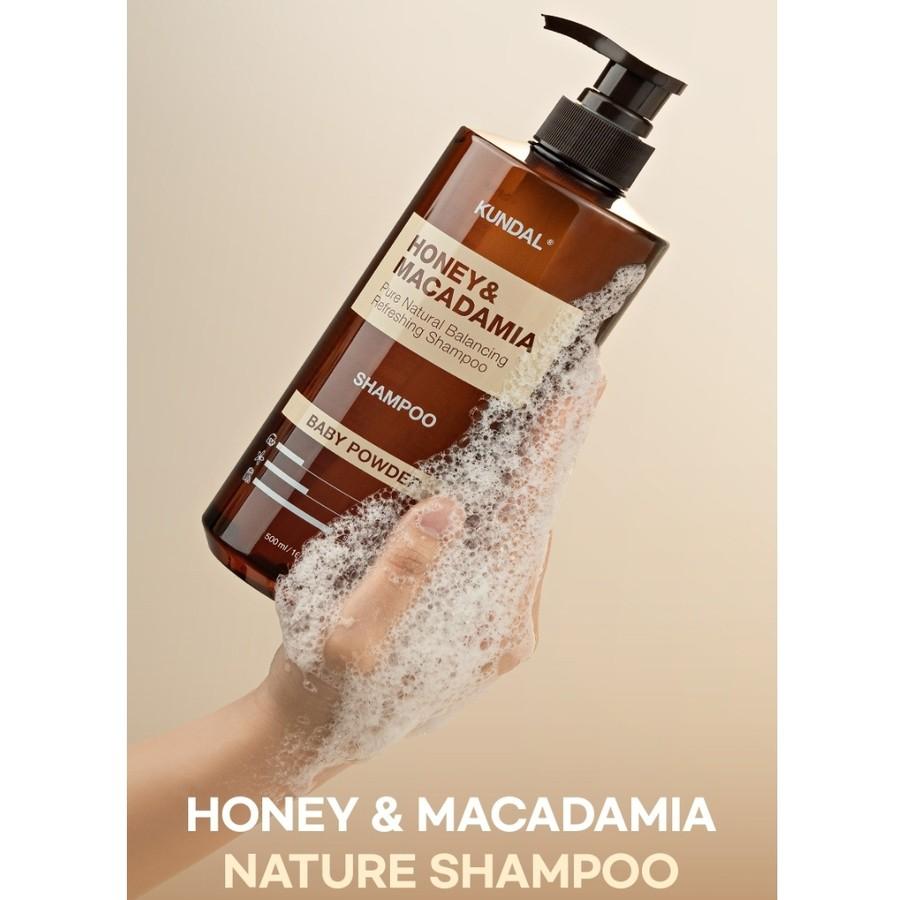 KUNDAL Шампунь с медом и макадамией 500 мл + Бальзам 500 мл Набор Выбор аромата, Популярный корейский набор косметики