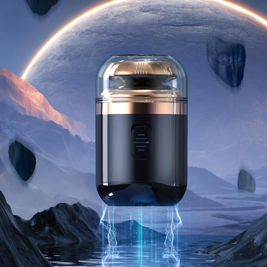 Мини-бритва Capsule 2-в-1 с электробритвой и триммером для носа, USB-зарядка, водонепроницаемый, для влажной и сухой бритья, портативный, для путешествий, для мужчин, для удаления волос на бороде