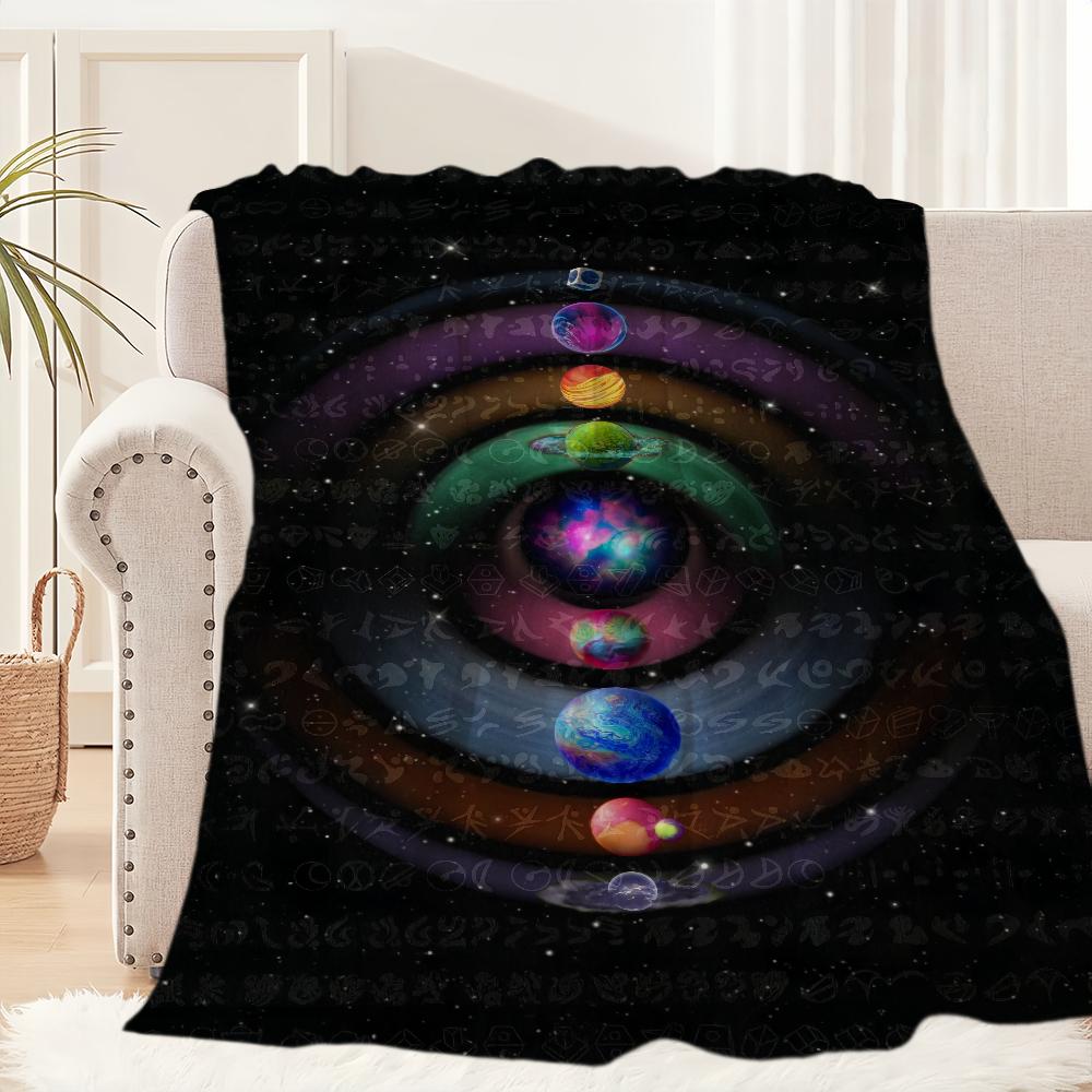 Band C-Coldplay Moon Music Blanket Plush Nap Sofa rug for Living Room Warm Office Bedroom Birthday Home Travel Kid Gifts