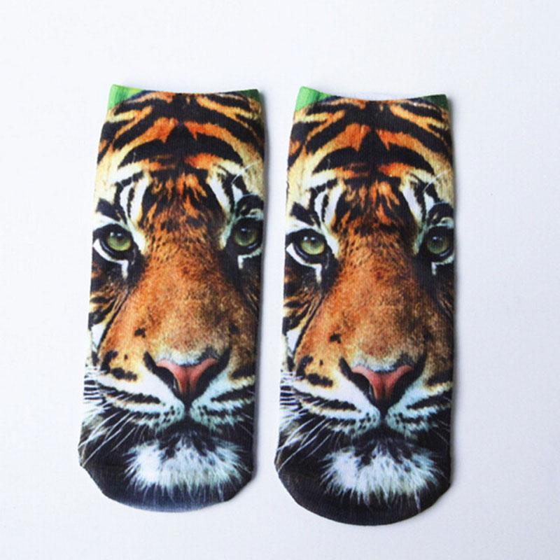 Новый 3D-принт с изображением животных, тигра, панды, кошки, собаки, льва, конфет, мяса, искусства, красочные женские забавные носки, новинка, подарок, дропшиппинг
