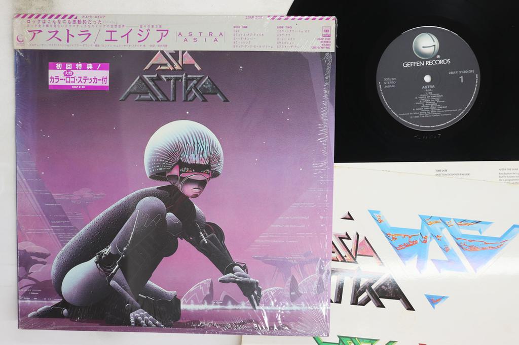 LP Пластинка ASIA Astra 28AP3120 GEFFEN 1985 Япония Оби Рок Б/У