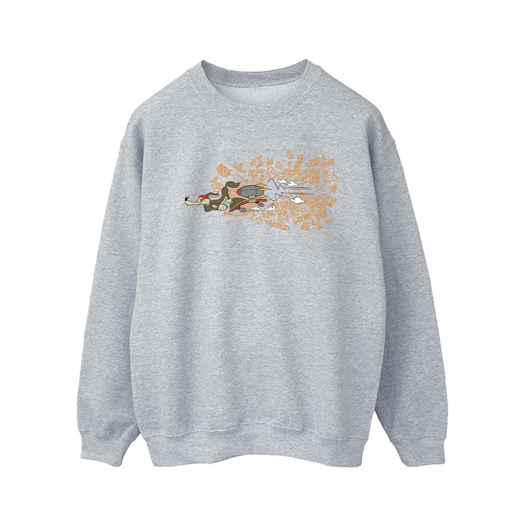 Looney Tunes Mens ACME Doodles Wile E Coyote Sweatshirt