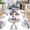 1PC Ballerina Flowers Anti-slip carpet, suitable for Office, bedroomand playrooms. It can also be used as a sofa footrest cover-W94