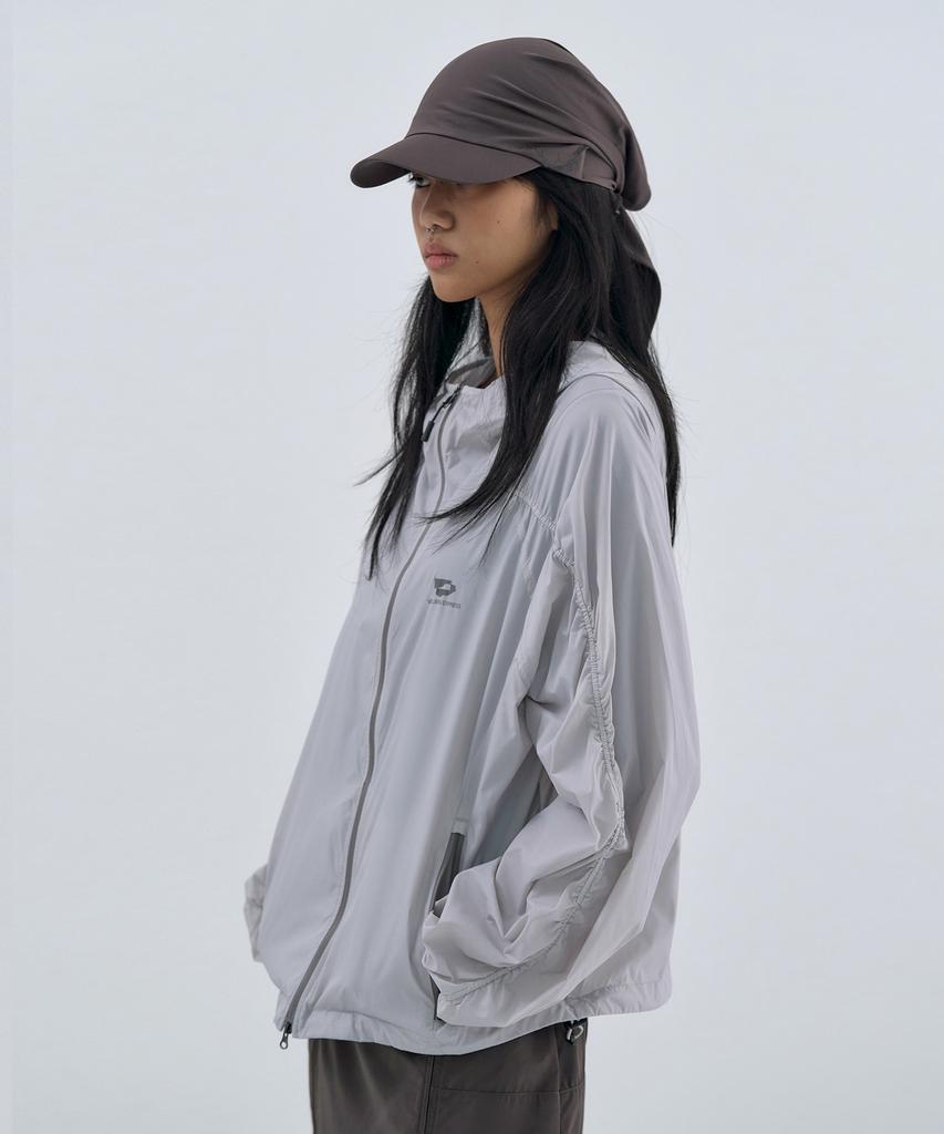 Windbreaker Wellbeing Express из легкого нейлона, теплый серый
