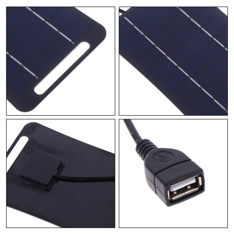 2 Вт Солнечное Зарядное Устройство Портативное С USB-C Быстрой Зарядкой Для Телефона Пауэрбанков Кемпинга Туризма Аварийное Питание