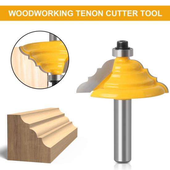 Литая фреза, износостойкая, высокая точность, термостойкая, хвостовик 8 мм, фреза для кромки двери шкафа, деревообработка