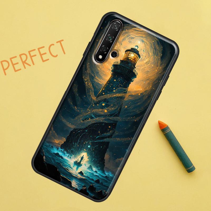 Чехол Lighthouse для Huawei Nova 5T 9 10 SE 7i 8i 11i 12i Y60 Y61 Y70 Y72 Y73 Y90 Y91 P20 P30 P40 Lite