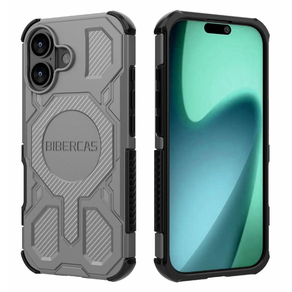 BIBERCAS J-16 Series For iPhone 17 Case Compatible with MagSafe Anti Drop TPU+PC Phone Cover