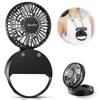 HandFan Portable Handheld and Tabletop 3 Speed Heatstroke Prevention Fan, Compact, Fan, 4-in-1 Function Handheld, Neck-Mounted, Wall-Mounted, Fan,
