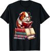 Guinea Pig Reading Books Matching Bookworm Readers Librarian Gift Unisex T-Shirt