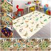 Dinosaur ABC Rug Non-Slip Play Mat Carpet for Boys Bedroom Kids Playroom Living Room Classroom Area Floor Mat Home Decor Doormat