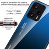 Для Xiaomi Redmi Note 12 Turbo/Poco F5 5G Градиентный чехол для телефона из закаленного стекла Задняя крышка из ПК+ТПУ