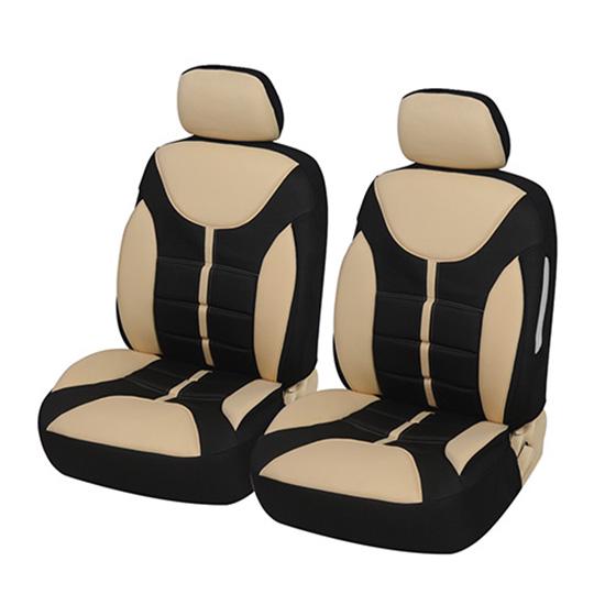 Чехлы на автомобильные сиденья, универсальная передняя защита для кошачьего сиденья, задняя часть с карманной подушкой безопасности, совместимая