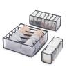 Drawer Clothes Organizer,Folding Clothes Storage Box Mesh Storage Compartment for Thin Jeans Pants T Shirt Leggings Bra Underwear Socks