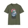 Unisex Softstyle T-Shirt Tiny Yeti Porcelain Teacup Cartoon Steam Graphic Tee