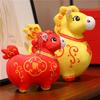 Cartoon Animal Zodiac Horse Plush Toy Soft Chinese Zodiac Horse Plush Doll  Home Decor