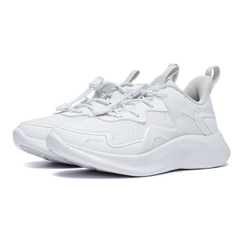 Кроссовки Li Ning Kids Ling Yue 3.5 удобные, амортизирующие, прочные, с низким верхом, детские кроссовки стандартно-белые YKNT090-9