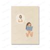 Abstract Character Poster Swimming Girl Wall Art Canvas Minimalist Life Modern Creative Print
