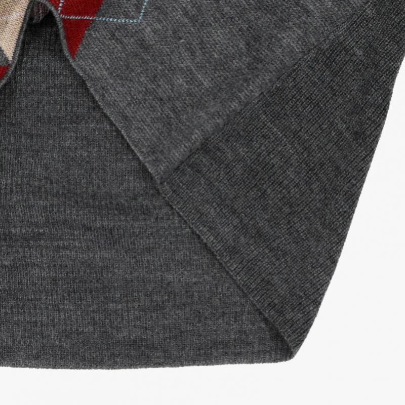 Ganni Women S Argyle Jacquard Polo Knit K2601 920