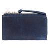 Key Case Genuine Leather Indigo Dyed Smooth ZYS093 Commuter Pass Card Case Leather Cowhide Italian Leather Dark Blue [Buggy Port] Men's