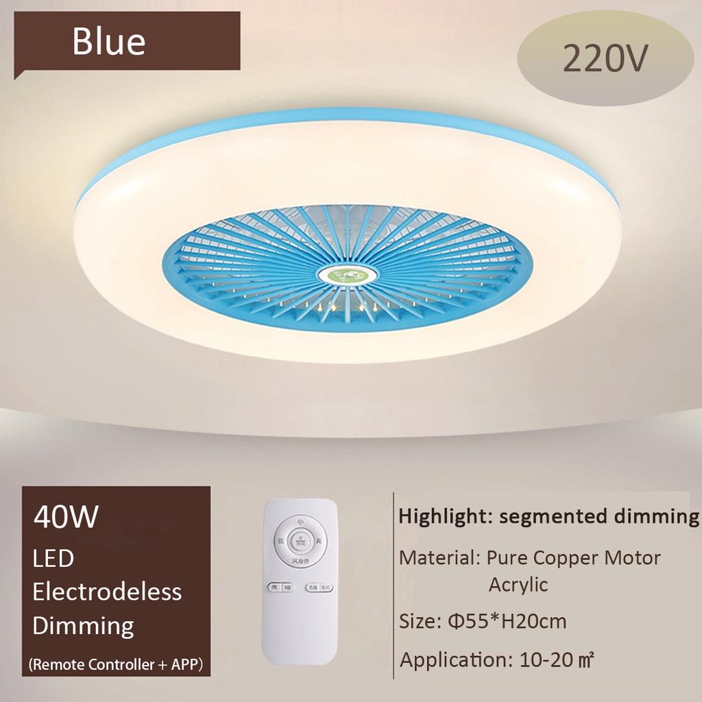 110 В/220 В светодиодный светильник 40 Вт с регулируемой яркостью для офиса, дома, спальни, потолочный вентилятор с дистанционным управлением