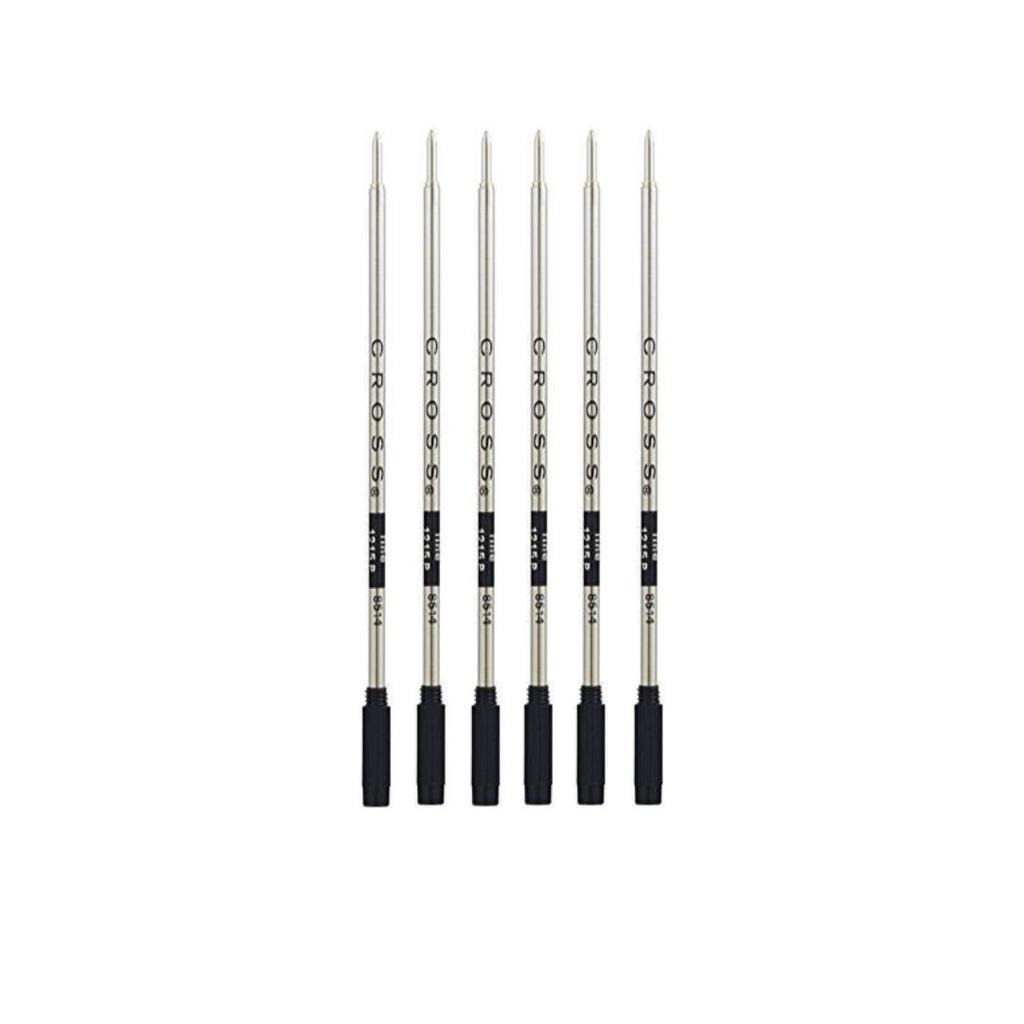 Cross Ballpoint Pen Refill F 8514 Black Set of 6 Regular Imported Goods Oil-based