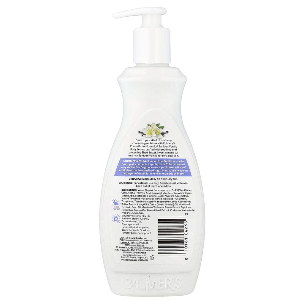 Palmer's Cocoa Butter Formula® с витамином E, Ежедневный лосьон для тела, Таитянская ваниль, 400 мл (13,5 жидких унций)